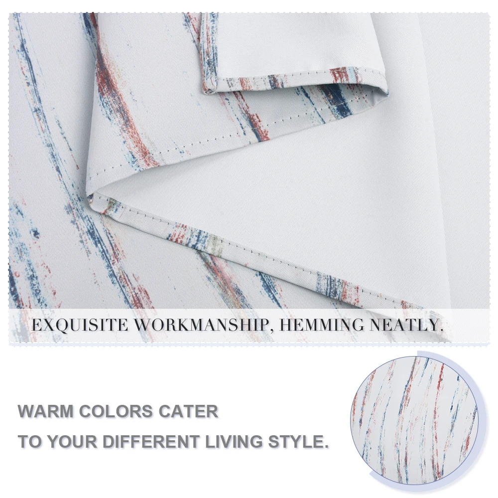 1 шт. модные простые затемняющие шторы с волнистым принтом в виде люверсов для