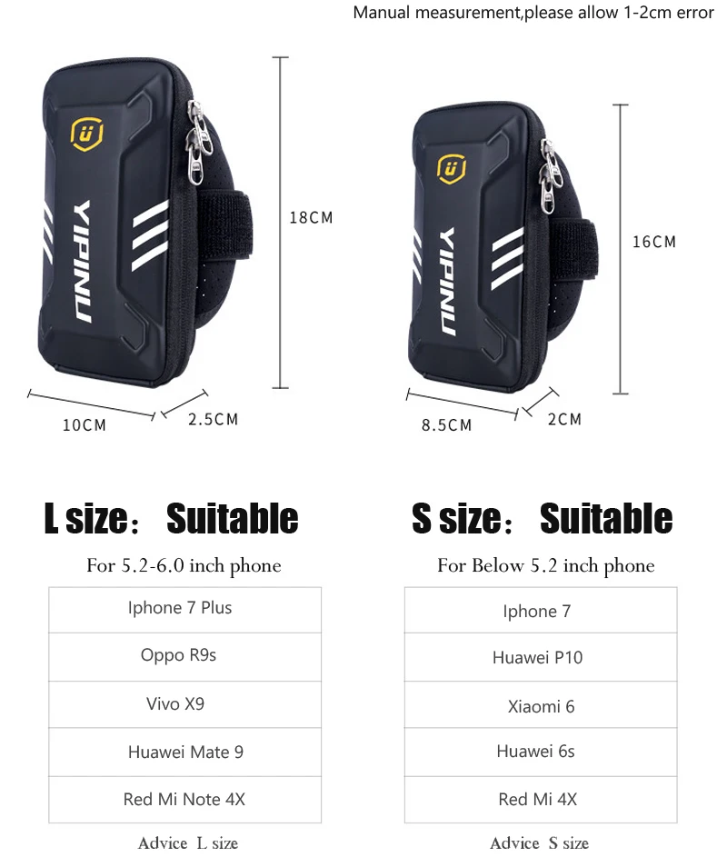 

Men Women Waterproof Reflective Fitness Running Case Arm Bag Wallet Jogging Phone Holder Bag Sports Armband bag Arm Band Pouch
