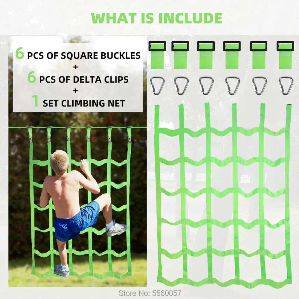 Детские площадки ниндзя сетка для скалолазания зеленая лента физических