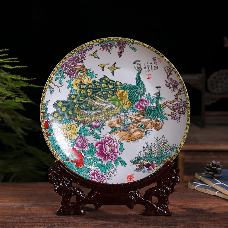 Традиционная китайская декоративная тарелка | Дом и сад