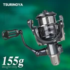 Рыболовная катушка TSURINOYA, ульсветильник, 155 г, для спиннинга RANGER 800, 1000S, маленькое мелководье катушка для ловли форели