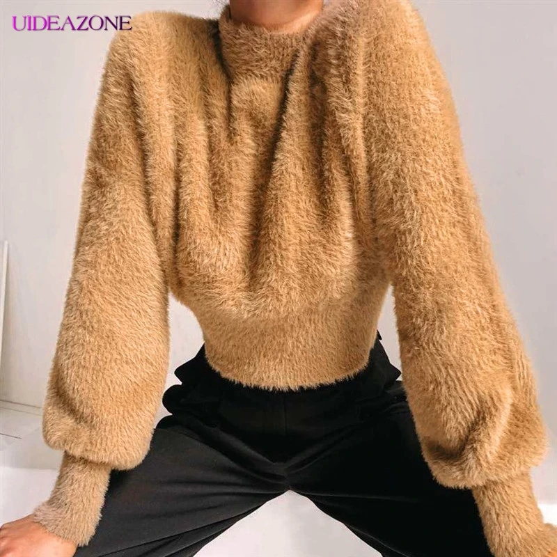 Женская теплая толстовка UIDEAZONE однотонная Водолазка с длинным рукавом и