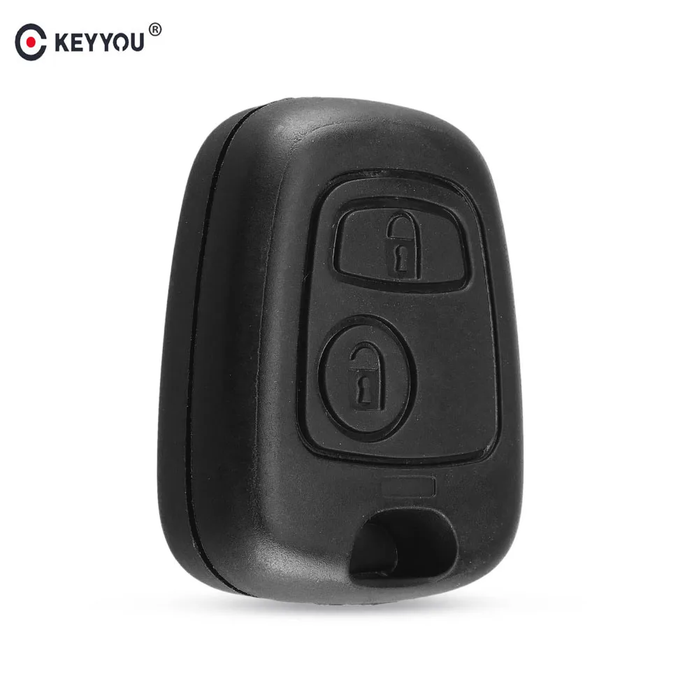 

Чехол KEYYOU для 2-кнопочного дистанционного ключа для Peugeot 107 207 307 407 406 806 Citroen C1 C2 C3 C4 C5