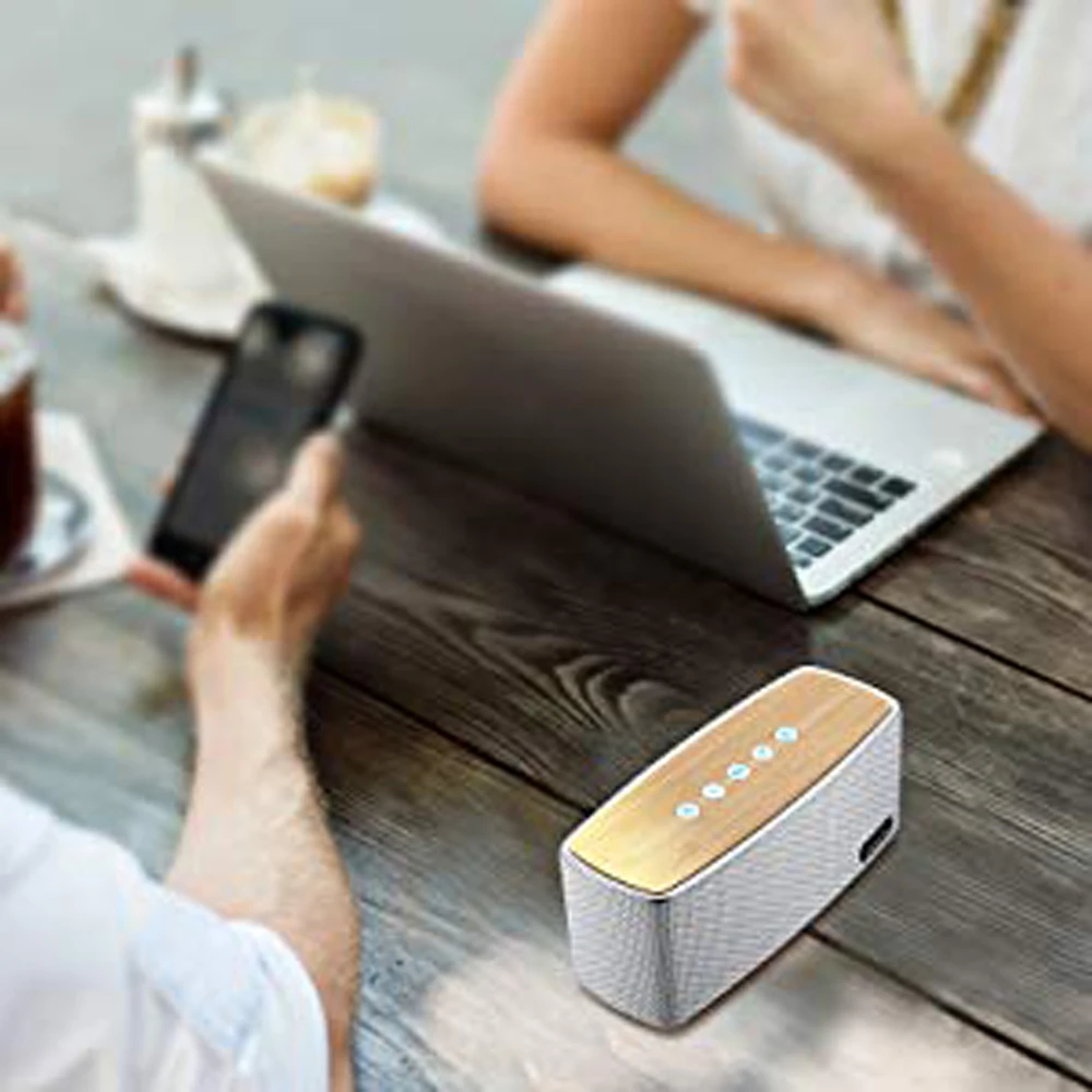 COMISO Bluetooth динамик s, 30 Вт громкий деревянный домашний открытый беспроводной динамик, супер бас стерео звук, 100 футов Bluetooth V4.2