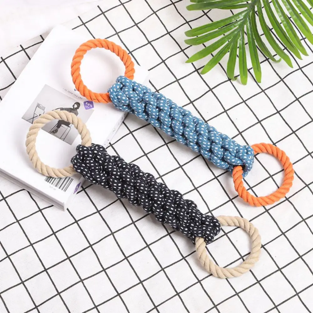 

144 Pcs/Lot Pet Dog Toys Puppy Cotton Chew Knot Toy Durable Braided Rope Animal Funny Tools