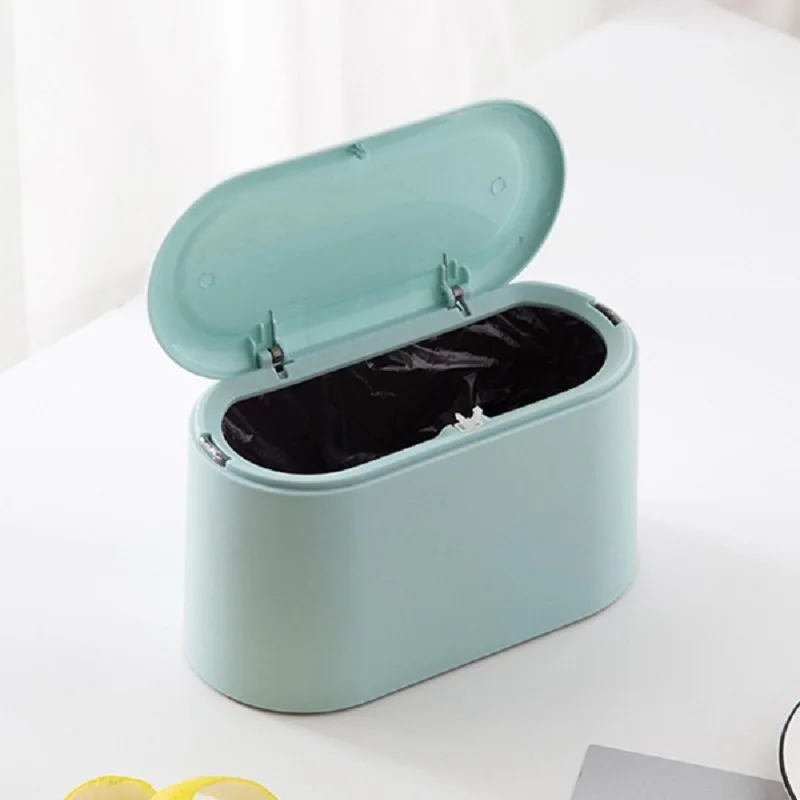 

Waste Bin Small Trash Can Mini Desktop Litter Trash Tabletop Trashbox for Desk Car Trash Bin
