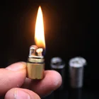 Огнеупорная карманная кремневая зажигалка, водонепроницаемый огнеупорный стартер, безпожарная зажигалка, компактный брелок для масла, зажигалка для кемпинга