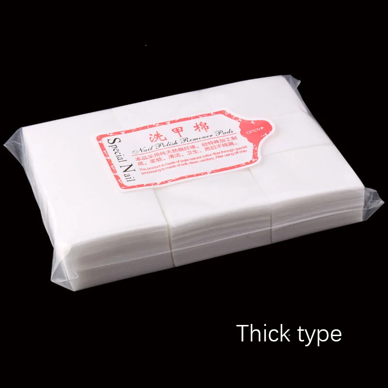 

600pcs/pack Gel Polish Remover Soft Wipe Cleaning Cotton Pads Paper Soak off Remover Manicure Cotton Lint-Free Napkins