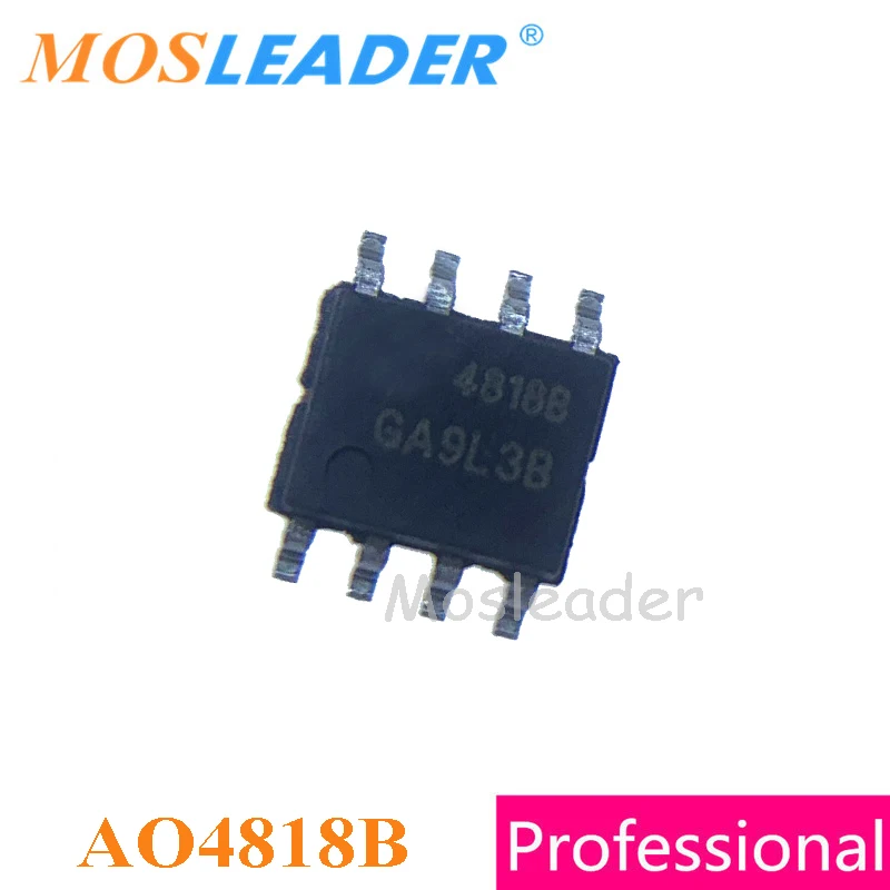 Mosleader AO4818 AO4818B SOP8 100 шт 1000 двойной n-канал 30 в 8A 8.5A Сделано Китае без ESD защиты