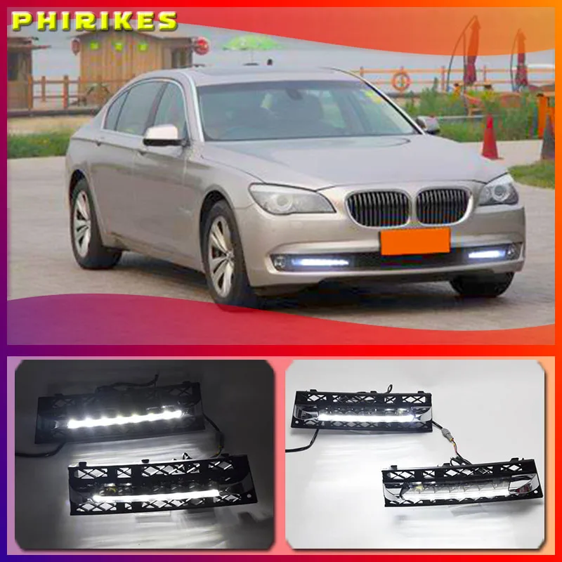 

2pcs White Daytime Running Lights DRL LED Fog Lamp for BMW 7 Series F01 F02 730i/740i/750i/760i 2009-2012