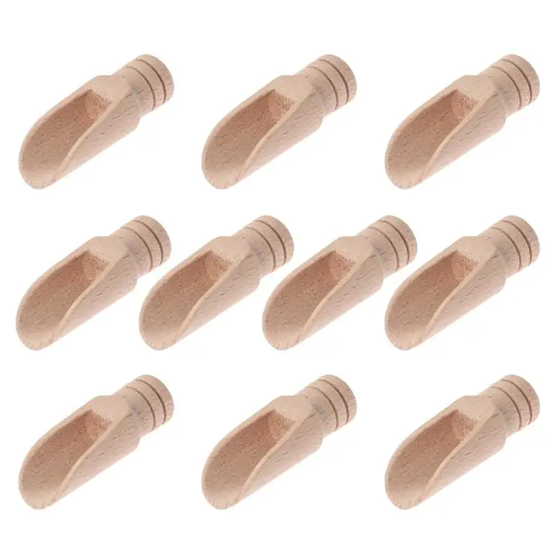 10/12/15/20pcs Tea Spoon Scoop Small Salt Shovels Mini Wooden Teaspoon Milk Powder Scoops Teaware Kitchen Accessories | Дом и сад
