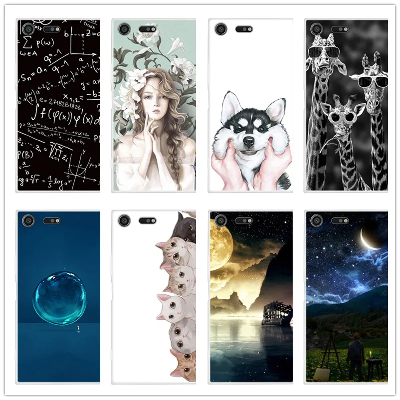 Чехол для телефона Sony Xperia X Compact 4 6 дюйма Мягкий Силиконовый ТПУ чехол с рисунком