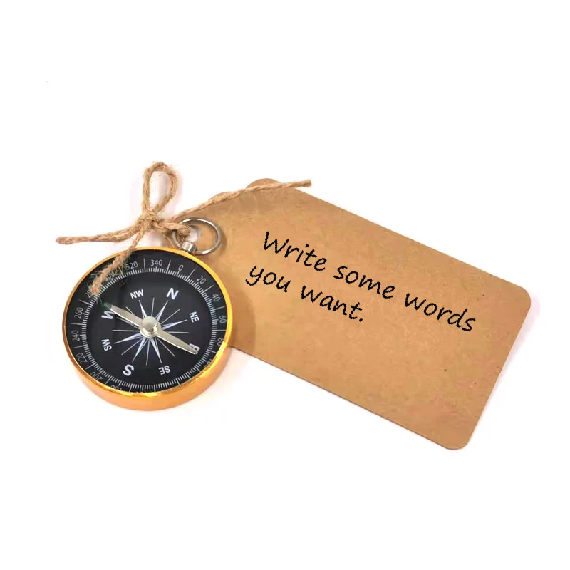 10 комплектов свадебные сувениры для гостей Компас + крафт бумага тематика