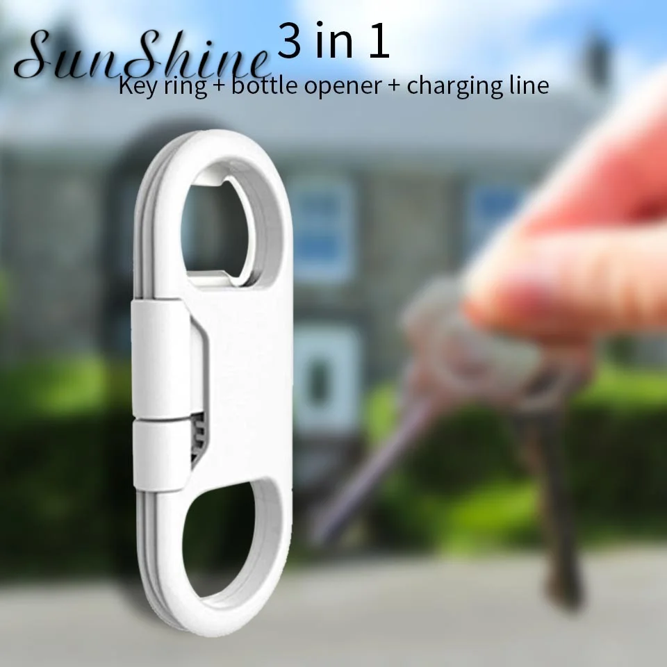 1 шт. портативный многофункциональный брелок для ключей открывалка бутылок