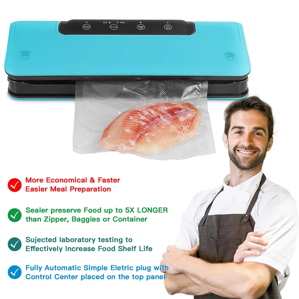Кухонная техника Sous Vide камера вакуумный упаковщик портативный ручной пресс тепловой упаковщик вакуумная упаковочная машина