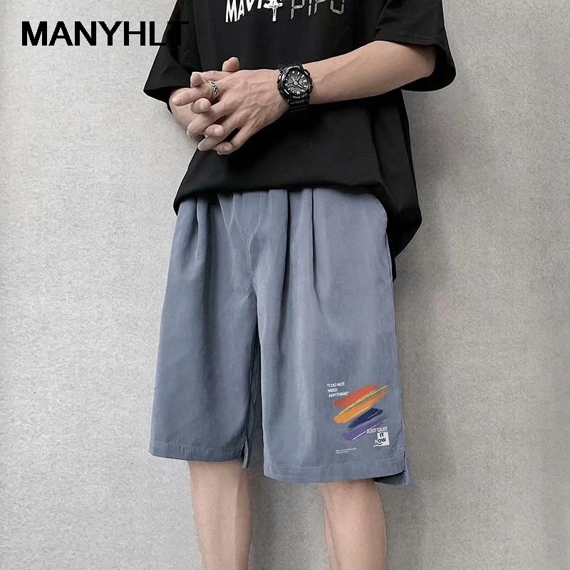

Shorts Summer New Men's Pants Thin Loose Breeches Fashion Casual Wear Five-point Pants Streetwear Men Sweatpants Shorts