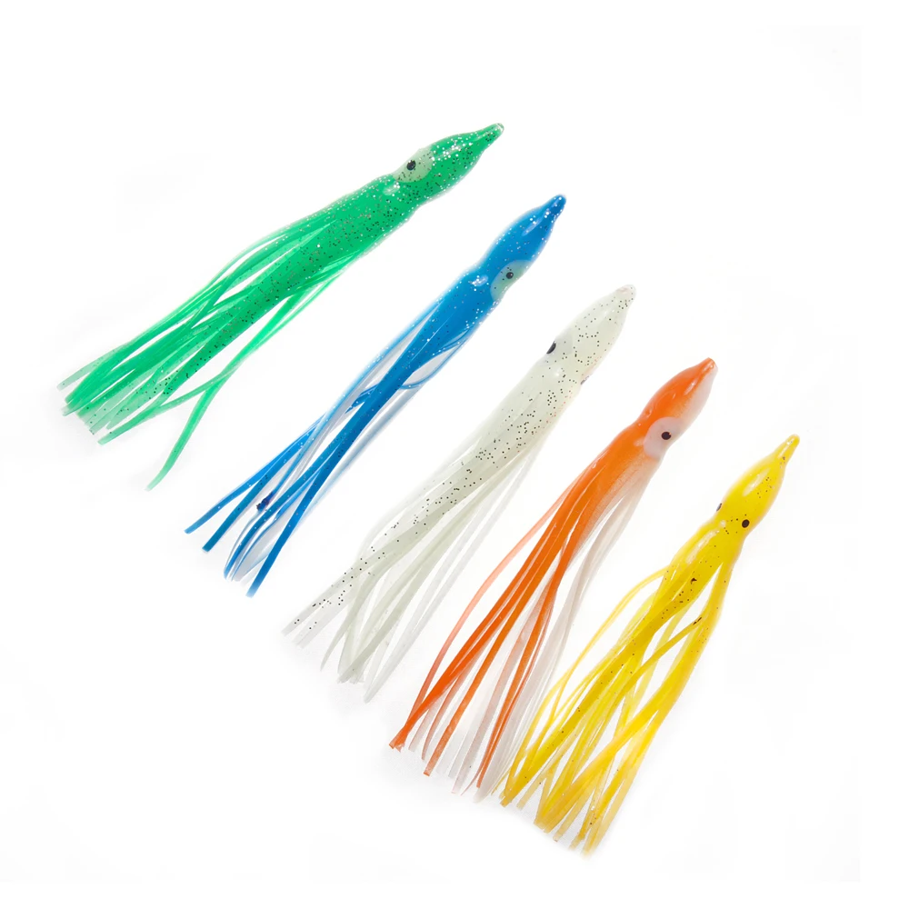 5 шт Мягкие блесны для рыбалки на высоком каблуке 11 см осьминог приманки