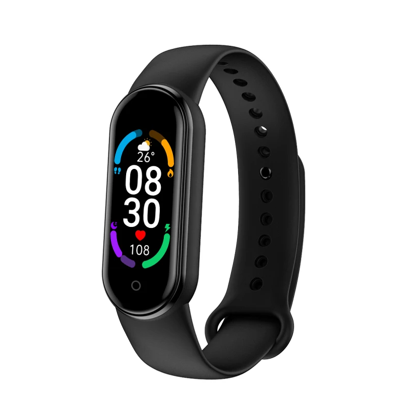 

2021 New M6 Smart Watch Men Women Fitness Sports Smart Band Flagfit Version Bluetooth Music Heart Rate Take Pictures Smartwatch