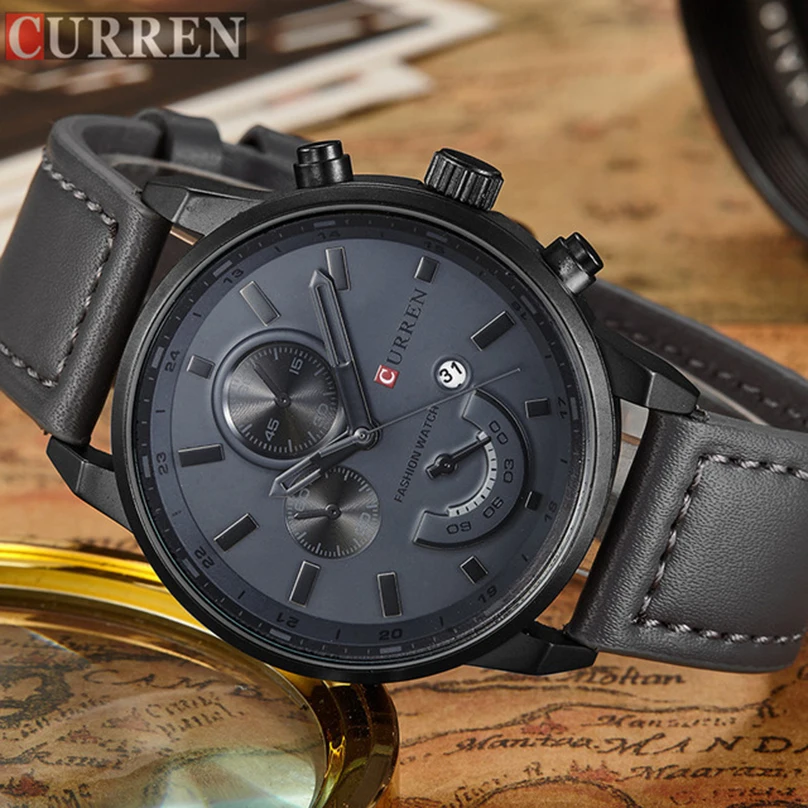 

Top Brand Luxury Men's Sports Watches Fashion Casual Quartz Watch Men Military Wrist Watch Male relogio Clock CURREN 8217