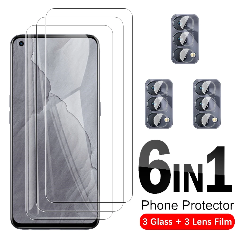 

Закаленное стекло для экрана 6 в 1 для Realme GT Master GT 5G GT Neo, Защитная пленка для объектива камеры Realme 8 7 6 Pro, защитное стекло