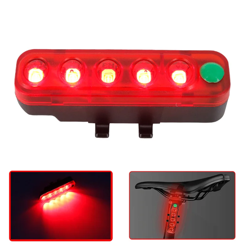 

Bike LED Lights Bicycle Rear Light Nightlight Warning USB Charging Battery Lamp Bikes Tail LED Lighting Taillight