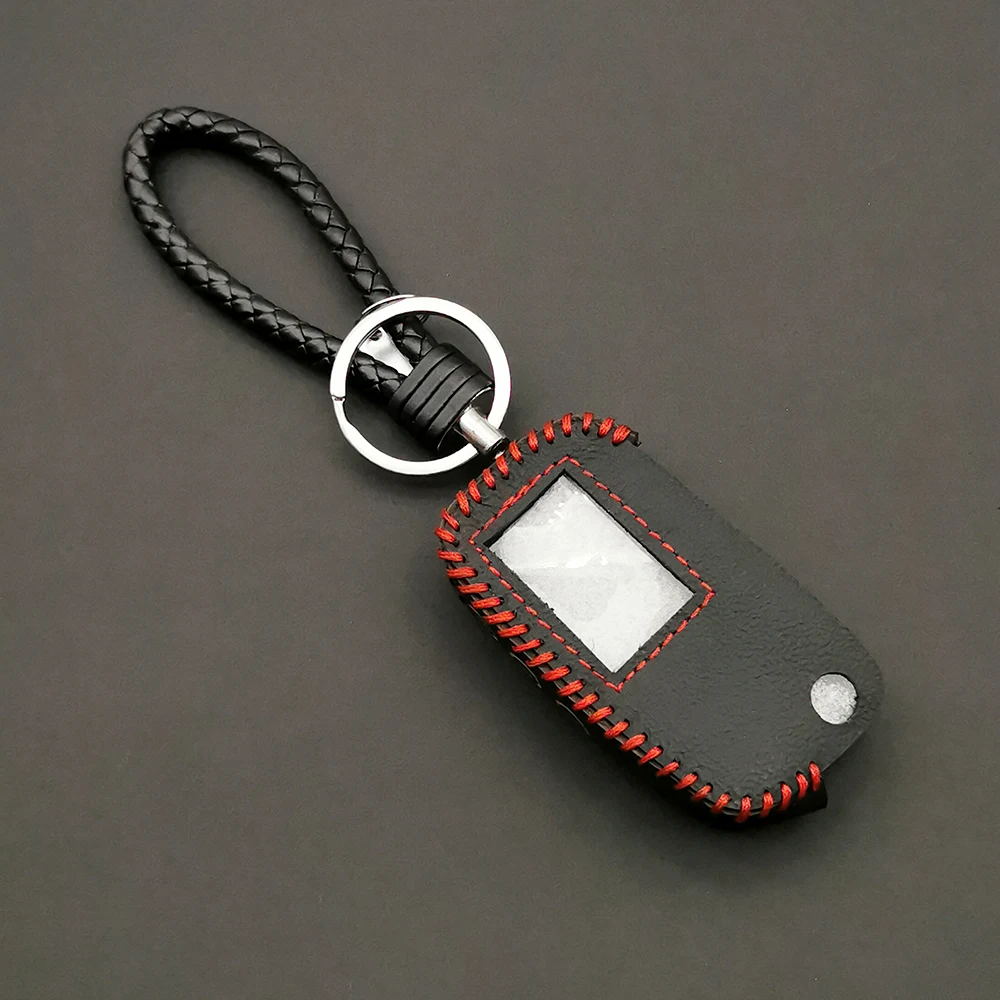 

A9 High Quality Leather Key Case for Starline A9 A6 A8 A4 Uncut Blade Fob Cover Folding Car Flip Remote