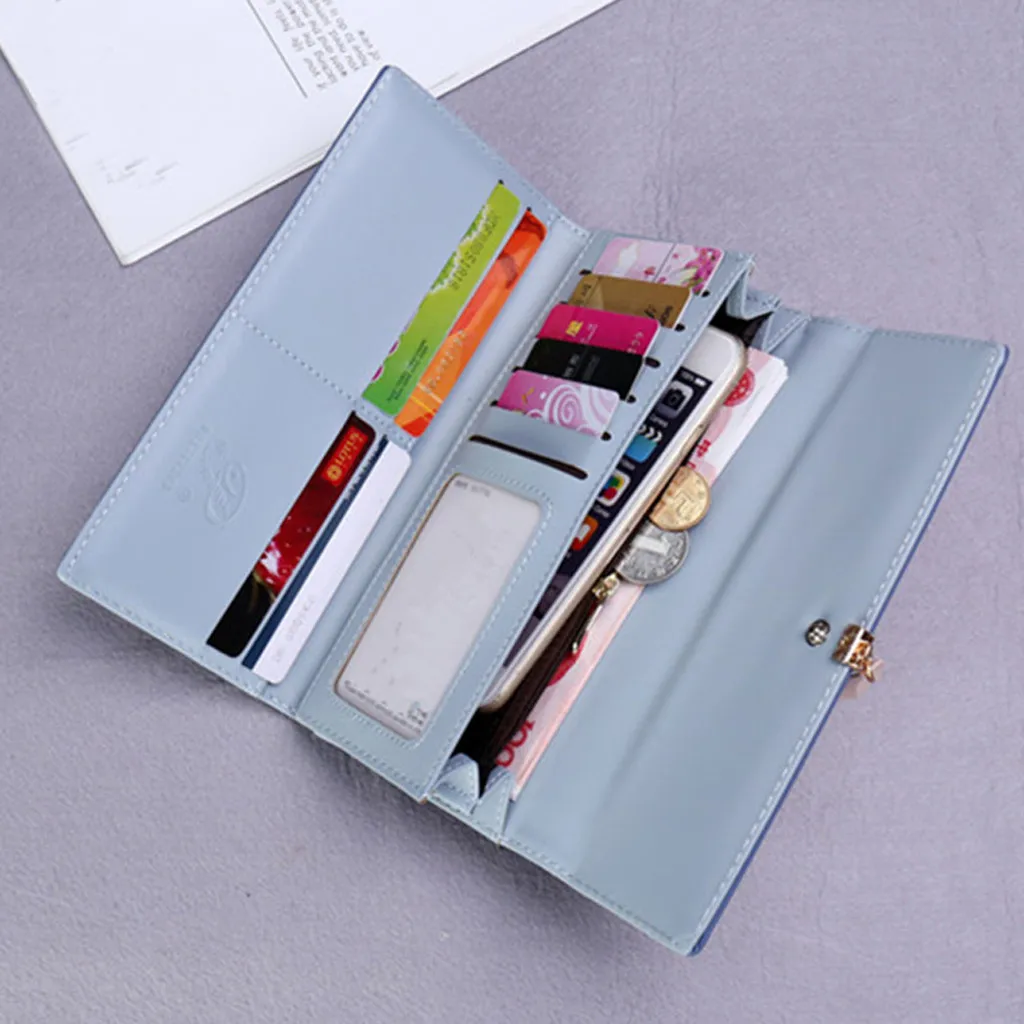 Женский кошелек Aelicy Длинный из искусственной кожи для вечеринок 2019|Женские