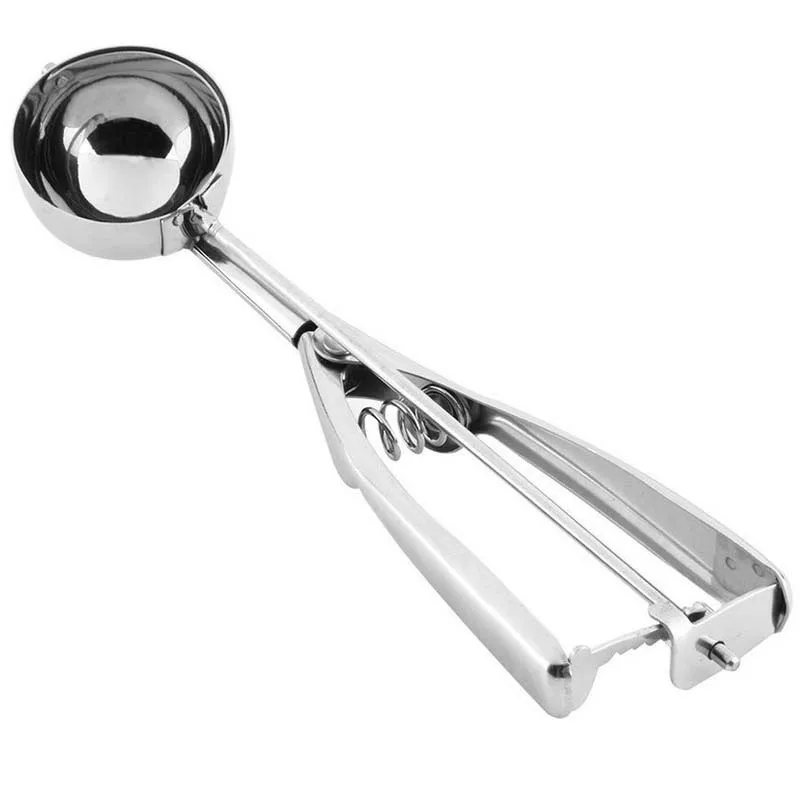 Кухня инструменты 1 шт. Нержавеющая сталь Сфера ложка для мороженого мороженое