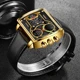 2022 FOXBOX Men Watches Top Brand Luxury Hollow Square Sport Watch For Men Fashion Leather Belt Quartz WristWatch Reloj Hombre Other Image