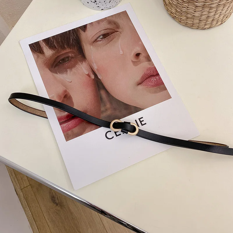 

INS Style Belt Women's Jeans Belt Decoration Suit Trench Coat Summer Pant Belt Trendy Dress Punch-Free Thin