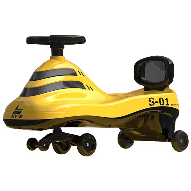 

Strolex Stl9668 Twisted Car, One-year-old Baby Girl, 1 Girl, 2 Sliding, Anti-rollover Universal Wheel Adult Can Sit Yellow