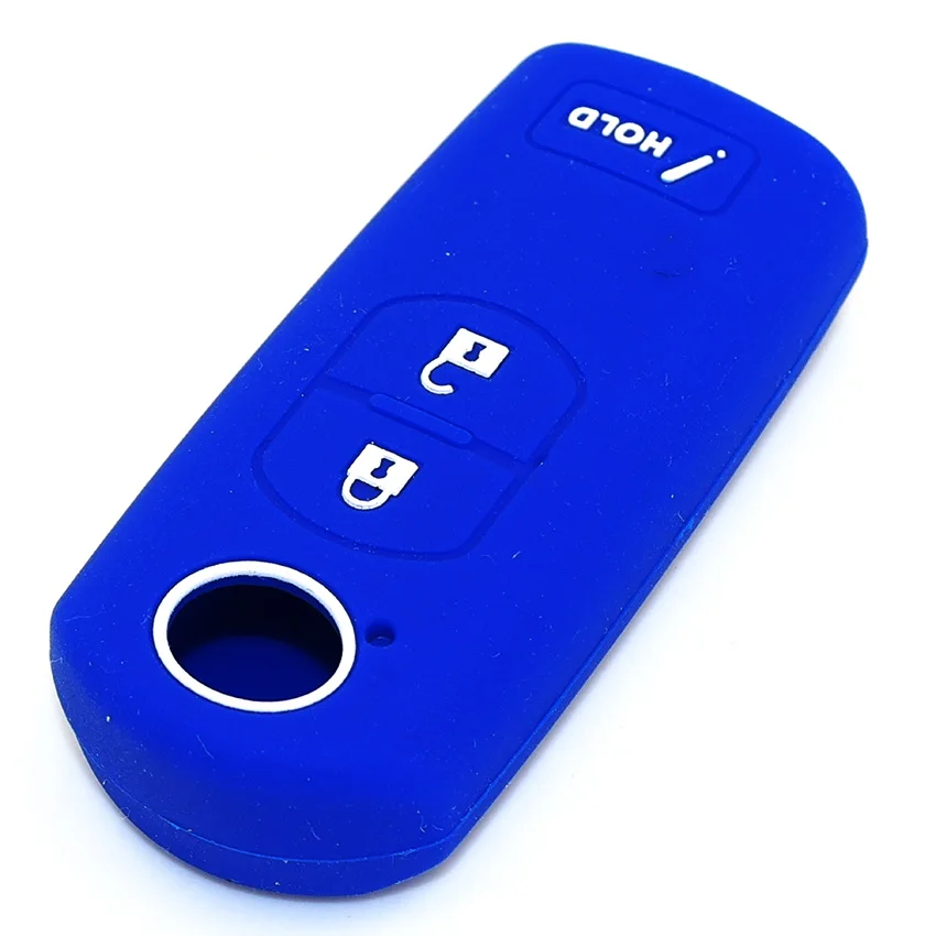 Мягкий моющийся силиконовый чехол для автомобильного ключа с 3 кнопками Mazda 2 5 6 CX5