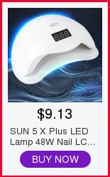 Светодиодный светильник SUN 5 X Plus 48 Вт, лампа для ногтей, ЖК-дисплей, светодиодный светильник для маникюра, Гель-лак, автоматический таймер, УФ-датчик для салона