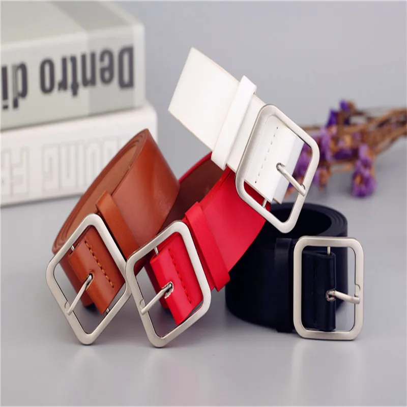 Ремень с пряжкой язычком Женский японский ремень элегантный простой женский в