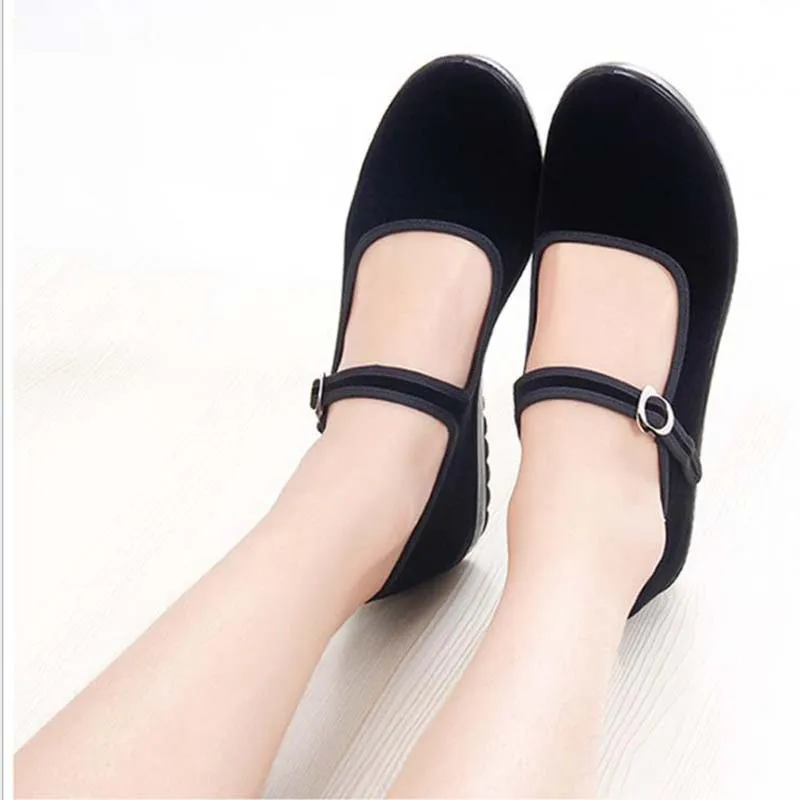 Женская обувь на плоской подошве 2021 в стиле Мэри Джейн с ремешком и пряжкой
