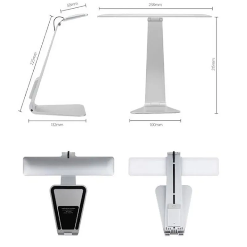 USB Перезаряжаемые ультратонкие Mac Стиль Настольная лампа 3 StepsTouch затемнения LED