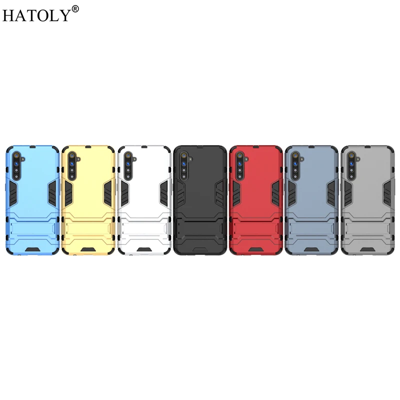 For OPPO Realme XT Case Silicone Robot Armor Shell Hard PC TPU Back Phone Cover for OPPO Realme XT Protective Case for Realme XT