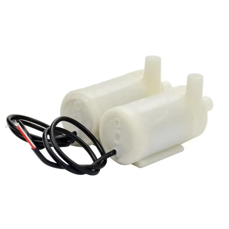 

1pc Micro Submersible Water Pump For Amphibious Horizontal Submersible Circulation Dc2.5-6v 130-220ma White Small Mute Fountain