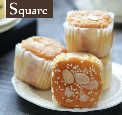 Силиконовая форма для кексов квадратная помадки 3D маффинов капкейков кухонные