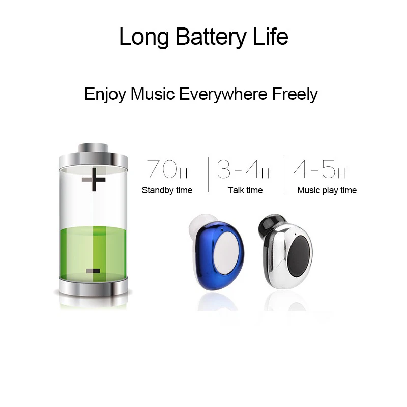 Мини беспроводные Bluetooth наушники музыка свободные руки USB скрытый наушник