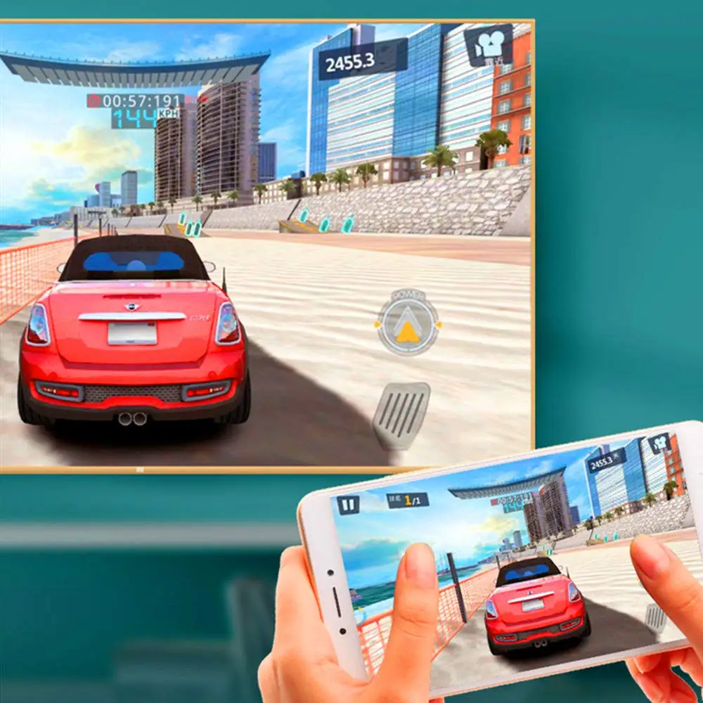 Новый оригинальный высокоскоростной 1 5 м Черный Micro USB к HDMI совместимому кабелю