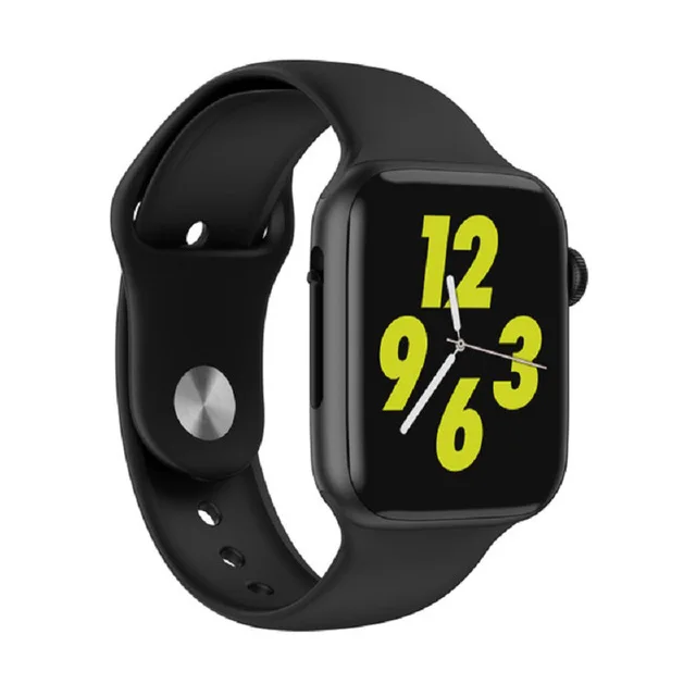 Сравнимые умные часы Apple Watch W34 с Bluetooth, ЭКГ, монитор сердечного ритма iwo 8 lite, мужские и женские умные часы для Android iPhone - Цвет: Черный