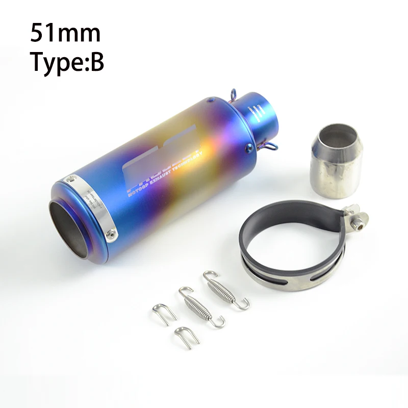 51 мм 61 Универсальный мотоцикл глушитель труба Скутер грязи велосипед ямы