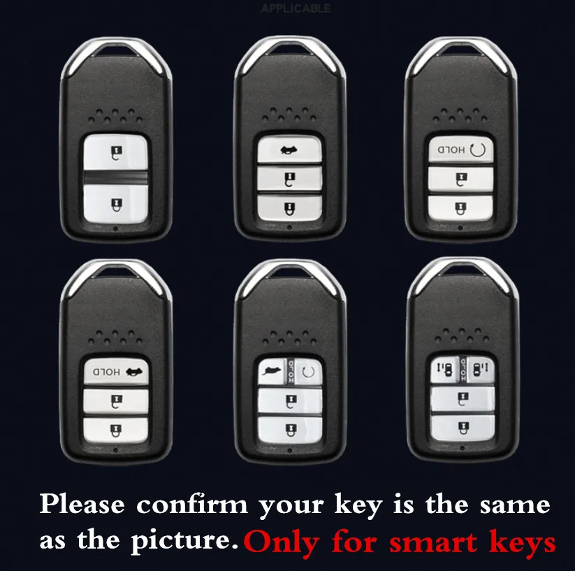 

Fashion Car Key Case Full Cover for Honda Crider City Accord Pilot CRV HRV Vezel Spirior Odyssey Civic Keychain