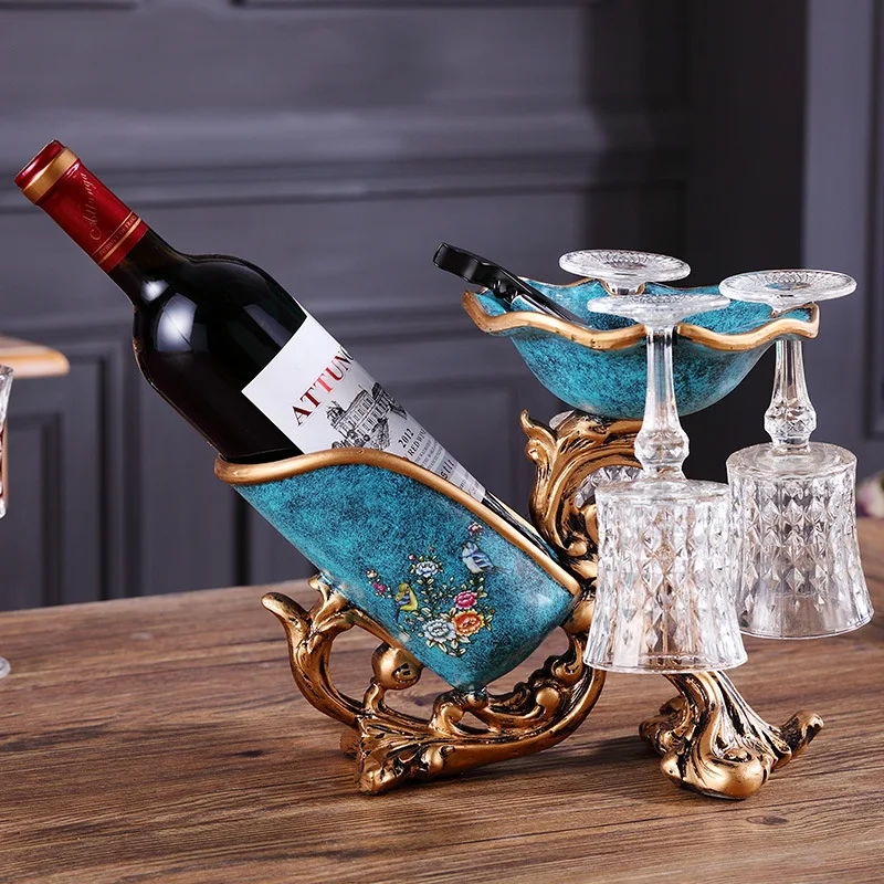 

American Style Wine Rack Holder Glass Rack Living Room Porch Decoration Cabinet Wine Rack Wine Glass Organizer Storage