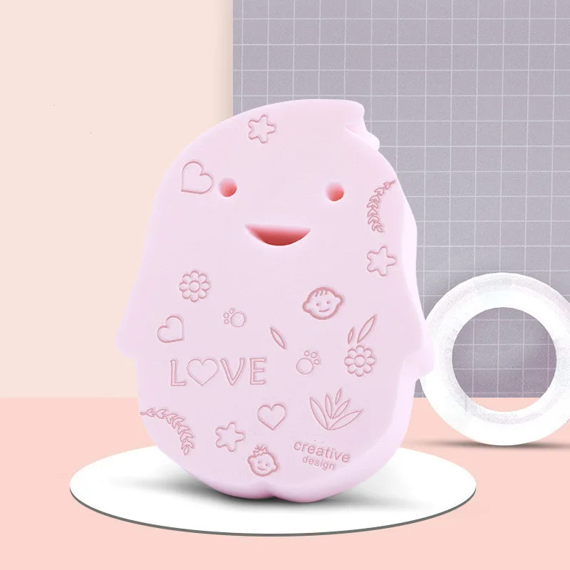 Pink Penguin 1 шт. Пингвин тиснение мягкий уход за телом спа губка скруббер для взрослых детская губка для ванны очищающий скраб для душа мяч для ванной - Цвет: Pink Penguin