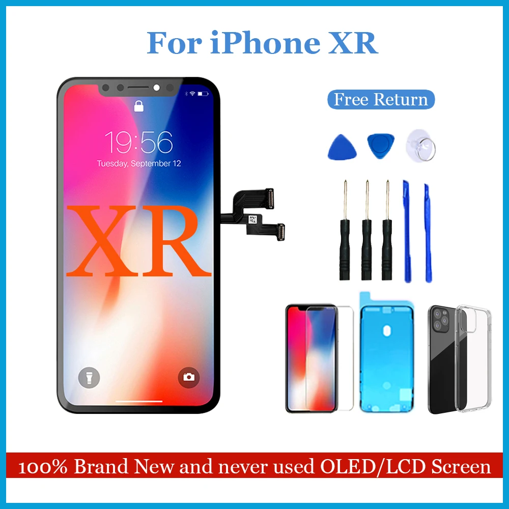 Сменный дисплей AAA + для iPhoneXR XSM LCD OLED Sceen с 3D сенсорным экраном в сборе настоящий