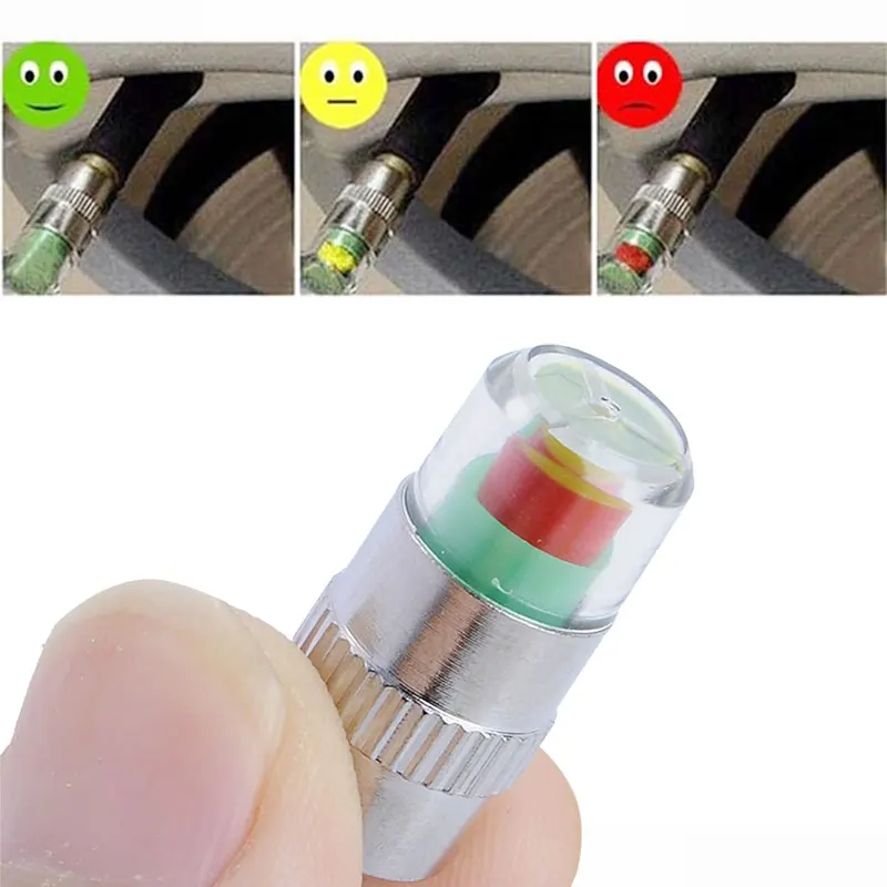 4 шт./лот автомобильный 2 Бар 32 фунт/кв. Дюйм колпачки клапанов датчик глаз