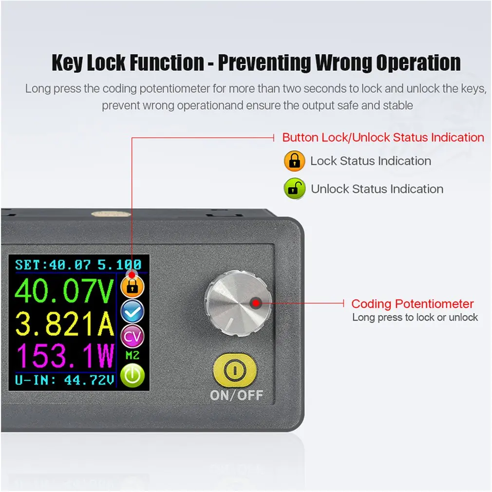 DPH5005 USB понижающий преобразователь постоянного напряжения программируемый