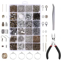 jewelry findings tools with open jump rings lobster clasp eye pins eyepins hooks jewelry pliers diy making finding